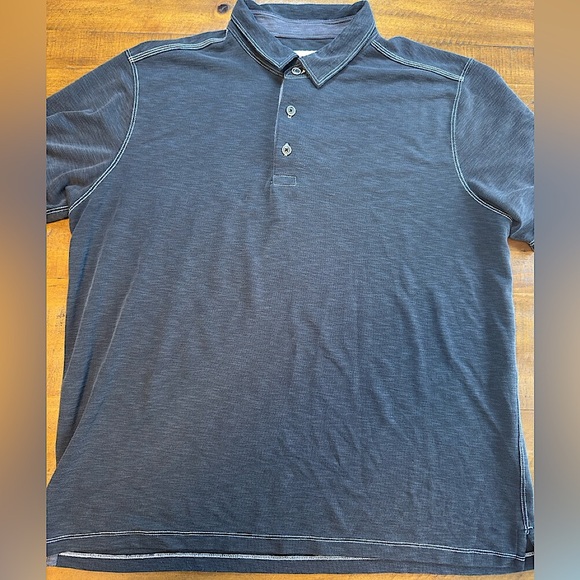 Tommy Bahama Grey Short Sleeve Golf Polo Shirt Soft Modal Contemporary Men's XL - Picture 1 of 5